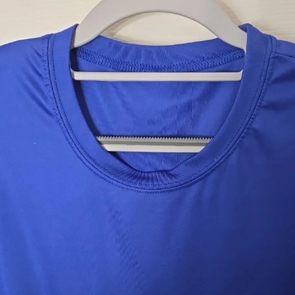 Men's Blue Long Sleeve Tee - Picture 2 of 3